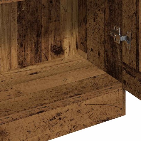 VidaXL Vysoká skrinka staré drevo 82,5x30,5x185 cm kompozitné drevo