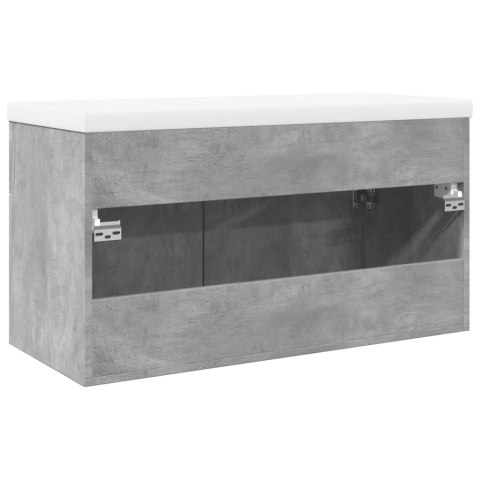 VidaXL Kúpeľňová umývadlová skrinka so zabudov. umývadlom betónovosivá