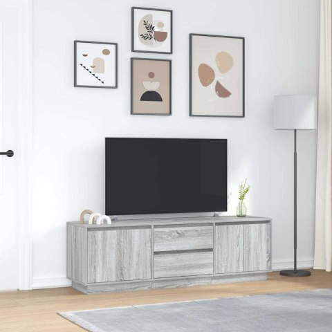 VidaXL TV skrinka s LED, sivý dub sonoma 160,5x41x50 cm