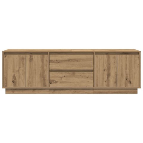 VidaXL TV skrinka s LED svetlami dub artisan 160,5x41x50 cm