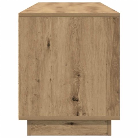 VidaXL TV skrinka s LED svetlami dub artisan 160,5x41x50 cm