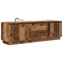 VidaXL TV skrinka s LED svetlami staré drevo 160,5x41x50 cm