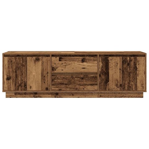 VidaXL TV skrinka s LED svetlami staré drevo 160,5x41x50 cm