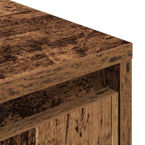 VidaXL TV skrinka s LED svetlami staré drevo 160,5x41x50 cm