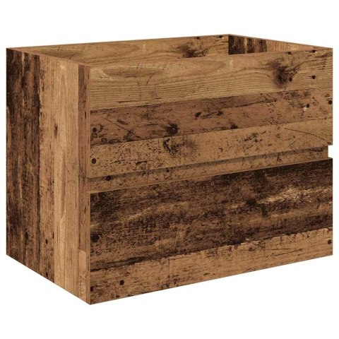 VidaXL drezová skrinka so vstavaným umývadlom a batériou Old Wood