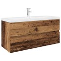 VidaXL drezová skrinka so vstavaným umývadlom a batériou Old Wood