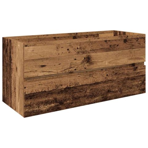 VidaXL drezová skrinka so vstavaným umývadlom a batériou Old Wood