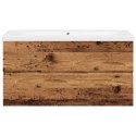 VidaXL skrinka pod umývadlo so vstavaným umývadlom Old Wood