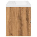 VidaXL skrinka pod umývadlo vstavaným umývadlom Artisan Dub