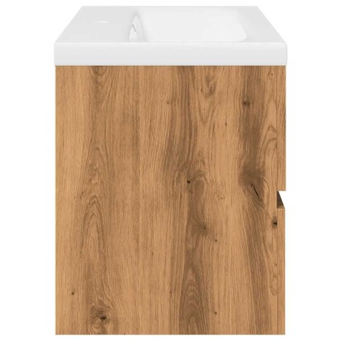 VidaXL skrinka pod umývadlo vstavaným umývadlom Artisan Dub