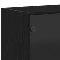 VidaXL Highboard Čierny dub 68 x 37 x 142 cm