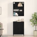 VidaXL Highboard Čierny dub 69,5 x 32,5 x 180 cm Kompozitné drevo