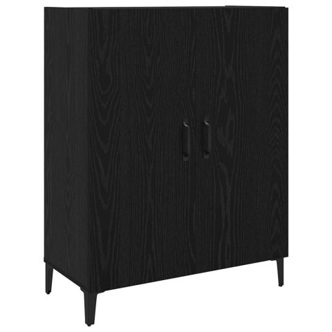 VidaXL Highboard Čierny dub 69,5 x 32,5 x 180 cm Kompozitné drevo