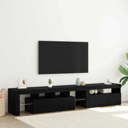 VidaXL TV skrinka 2 pcs Čierny dub 215 x 36,5 x 40 cm Kompozitné drevo