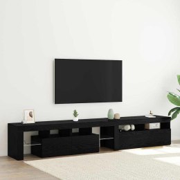VidaXL TV skrinka 2 pcs Čierny dub 230 x 36,5 x 40 cm Kompozitné drevo