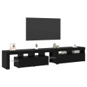 VidaXL TV skrinka 2 pcs Čierny dub 230 x 36,5 x 40 cm Kompozitné drevo