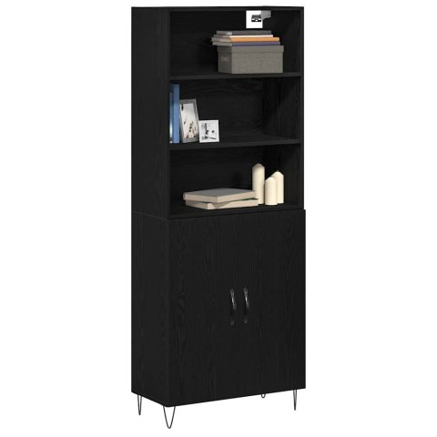 VidaXL Highboard 2 pcs Čierny dub Kompozitné drevo