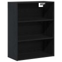 VidaXL Highboard 2 pcs Čierny dub Kompozitné drevo