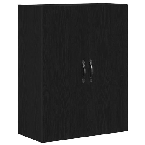 VidaXL Highboard 2 pcs Čierny dub Konštrukčné drevo a sklo