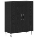VidaXL Highboard 2 pcs Čierny dub Konštrukčné drevo a sklo