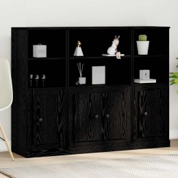VidaXL Highboard Čierny dub 132 x 35,5 x 103,5 cm Kompozitné drevo