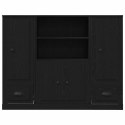 VidaXL Highboard Čierny dub 132 x 35.5 x 103.5 cm Kompozitné drevo