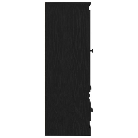 VidaXL Highboard Čierny dub 132 x 35.5 x 103.5 cm Kompozitné drevo