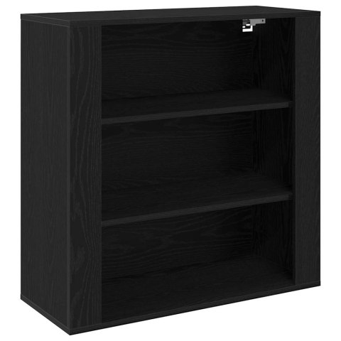 VidaXL Highboard Čierny dub 80 x 33 x 150 cm Kompozitné drevo