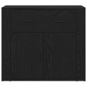 VidaXL Highboard Čierny dub 80 x 33 x 150 cm Kompozitné drevo