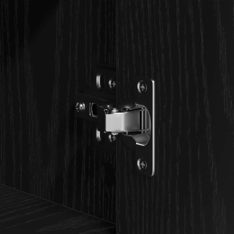 VidaXL Highboard Čierny dub 80 x 33 x 150 cm Kompozitné drevo