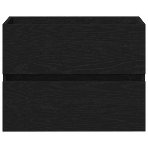 VidaXL Kúpeľňová skrinka pod umývadlo Čierny dub 80 x 39 x 62 cm