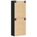 VidaXL Nástenná skrinka Nástenný 2 pcs Čierny dub 69,5 x 34 x 90 cm