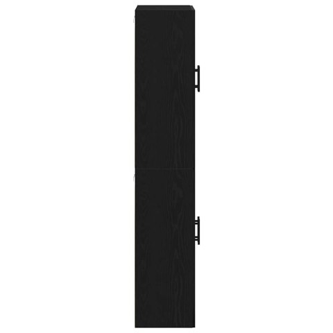 VidaXL Nástenná skrinka Nástenný 2 pcs Čierny dub 69,5 x 34 x 90 cm