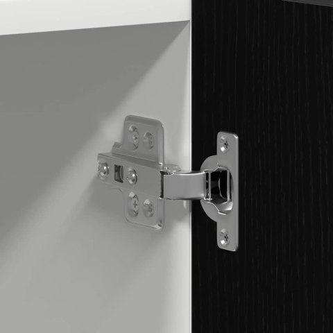 VidaXL Závesná skrinka Čierny dub 60 x 57 x 207 cm Kompozitné drevo