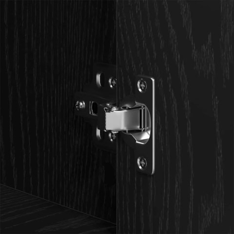 VidaXL Highboard Čierny dub 80 x 33 x 150 cm Kompozitné drevo