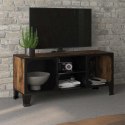 VidaXL TV skrinka hnedá 105x36x47 cm kov a MDF