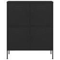 VidaXL Úložná skrinka čierna 80x35x101,5 cm oceľ