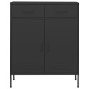 VidaXL Úložná skrinka antracitová 80x35x101,5 cm oceľ