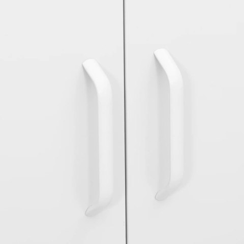 VidaXL Úložná skrinka biela 80x35x101,5 cm oceľ