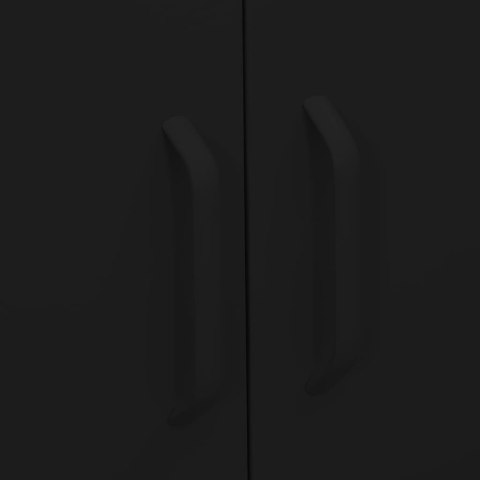 VidaXL Úložná skrinka čierna 80x35x101,5 cm oceľ