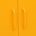 VidaXL Úložná skrinka horčicovo-žltá 80x35x101,5 cm oceľ