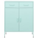 VidaXL Úložná skrinka mätovo zelená 80x35x101,5 cm oceľ