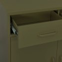 VidaXL Úložná skrinka olivovozelená 80x35x101,5 cm oceľ