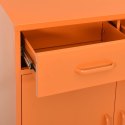 VidaXL Úložná skrinka oranžová 80x35x101,5 cm oceľ