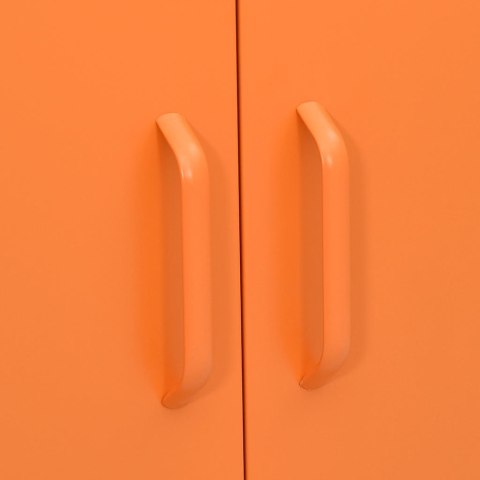 VidaXL Úložná skrinka oranžová 80x35x101,5 cm oceľ