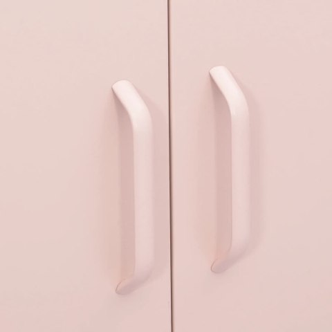 VidaXL Úložná skrinka ružová 80x35x101,5 cm oceľ