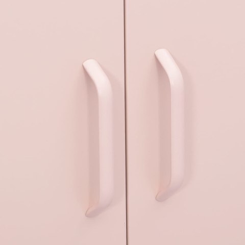 VidaXL Úložná skrinka ružová 80x35x101,5 cm oceľ