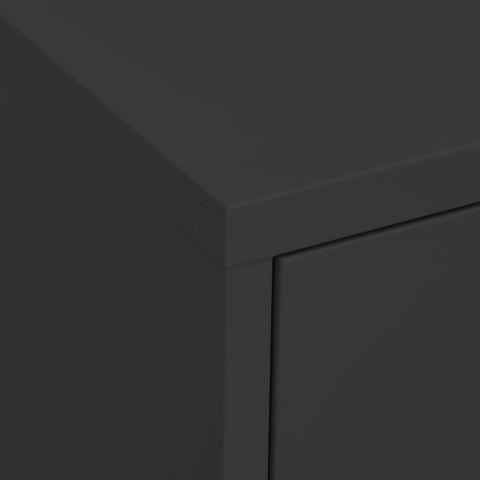 VidaXL Úložná skrinka antracitová 80x35x101,5 cm oceľ