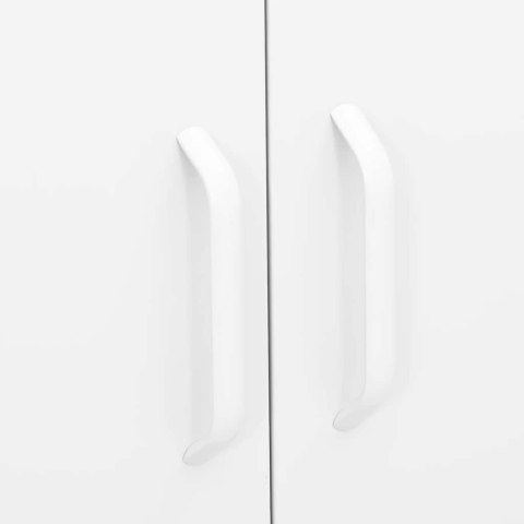 VidaXL Úložná skrinka biela 80x35x101,5 cm oceľ