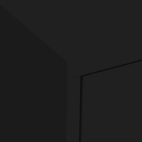 VidaXL Úložná skrinka čierna 80x35x101,5 cm oceľ